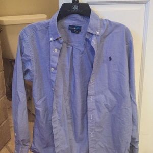 Ralph Lauren blue check polo